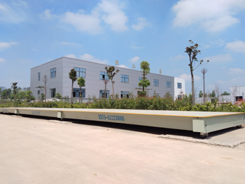 平頂山舞鋼河南泰田重工機械制造有限公司3x18m定額150噸數(shù)字地磅